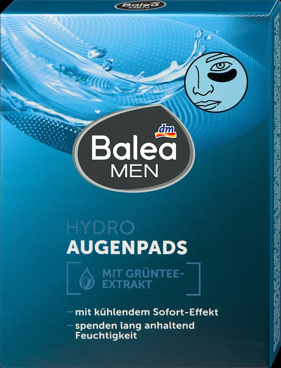 Balea MEN pads occhi in hydrogel 1 paio - Offerta nel negozio Dm