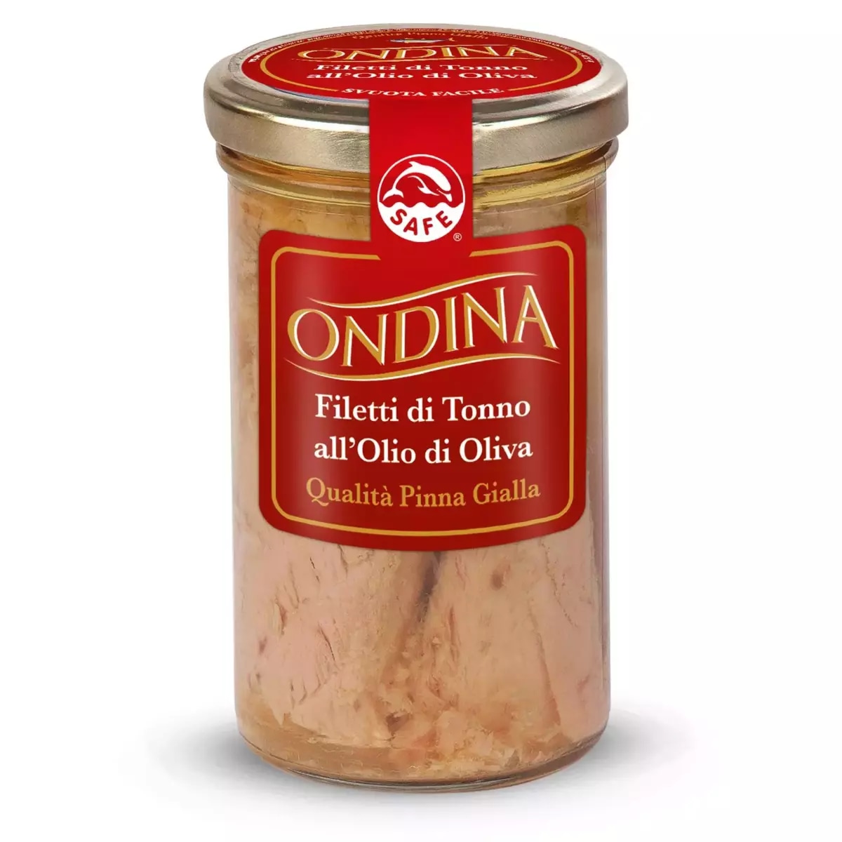 Ondina filetti di tonno all'olio di oliva qualità pinna gialla 260 g in offerta da Eurospin