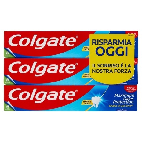 Dentifricio Protezione Carie Colgate conf. 4 pezzi 300 ml in offerta da Carrefour