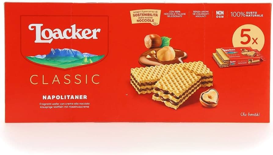 Loacker wafer gusti assortiti conf. 5 porzioni, 188 g / 225 g – Iper La grande i