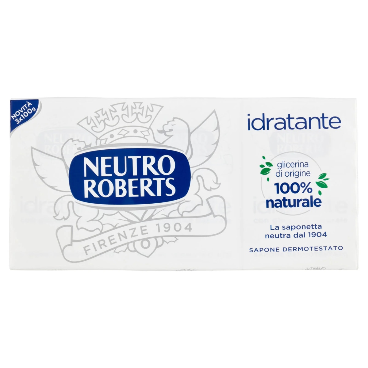 Saponetta idratante Neutro Roberts 3 pezzi da 100 g cad 300 g in offerta da Carrefour