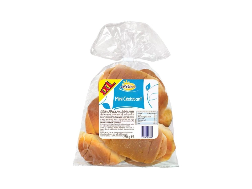 Mini croissant XXL 250 g confezione Nastrecce - Offerta nel negozio Lidl