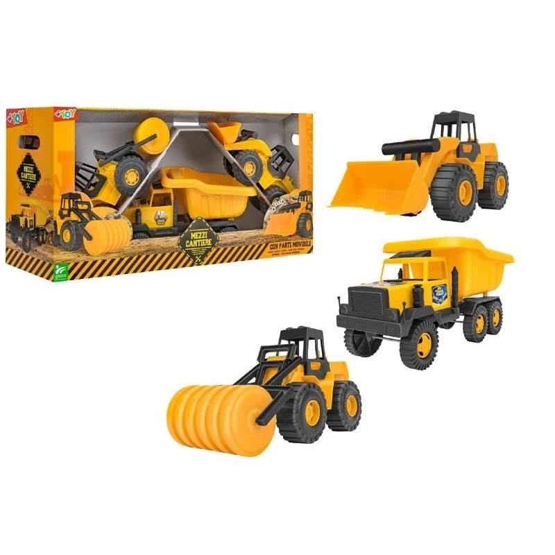 Set 3 Veicoli da Lavoro mis 36-39 cm - Offerta nel negozio Carrefour