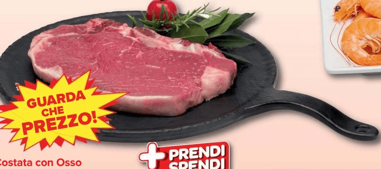 Costata con Osso di Bovino Adulto in offerta da Carrefour