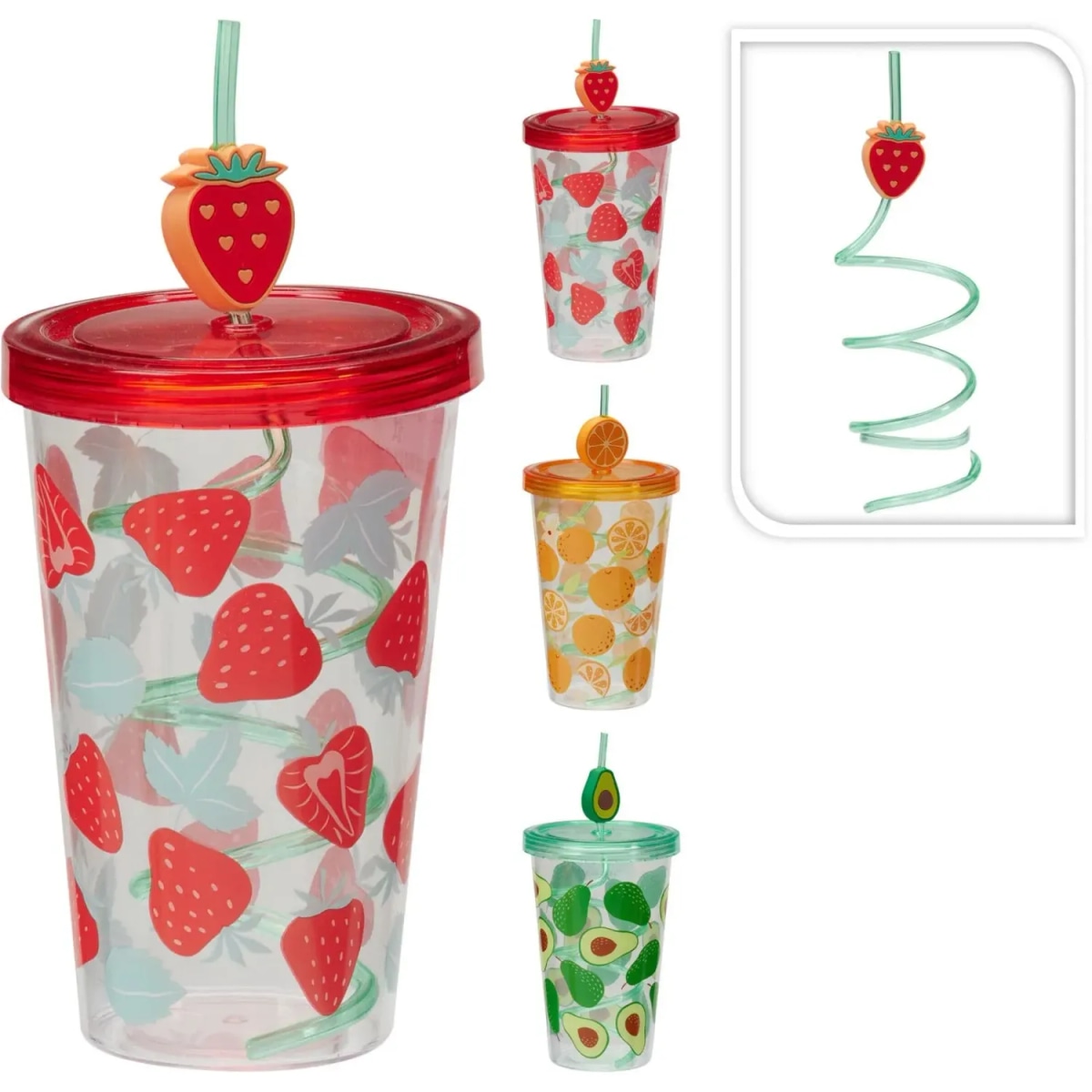 Bicchiere con cannuccia 600 ml in offerta da MD