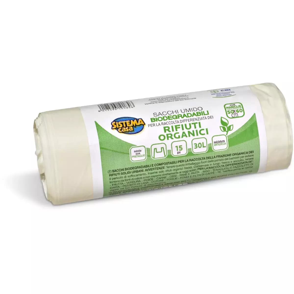 Sacchi biodegradabili, 15 sacchi – MD