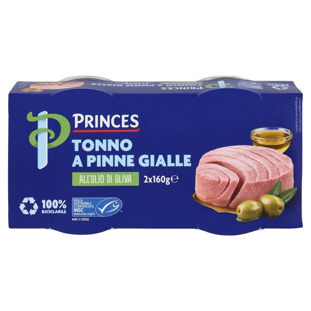 Tonno a Pinne Gialle all'Olio di Oliva 640 g Princes in offerta da Carrefour
