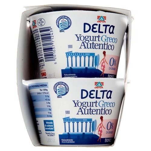Yogurt Greco Autentico Bianco 0% di Grassi Delta 150 g x 4 in offerta da Panorama
