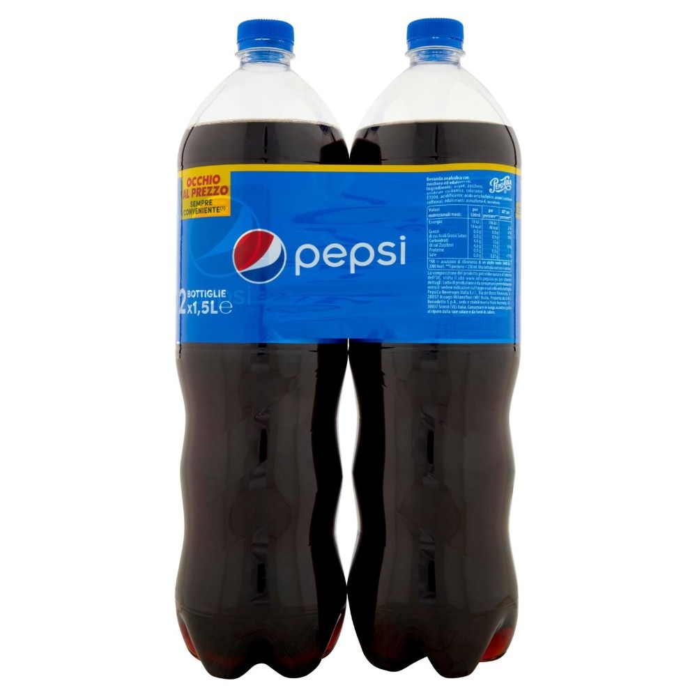 Bipack Pepsi regular o zero lt 1,5 x 2 in offerta da Panorama