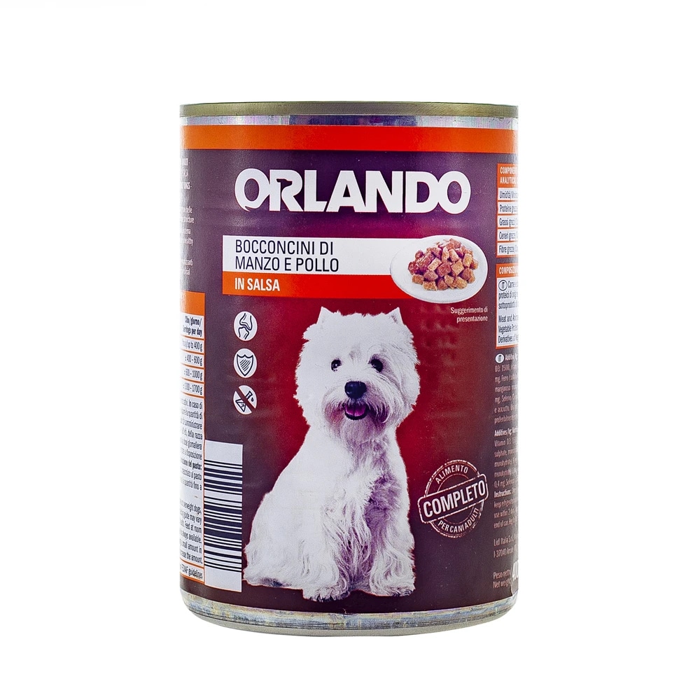 Orlando Bocconcini per cani di piccola taglia 415 g confezione in offerta da Lidl