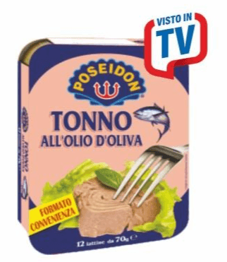 Tonno Poseidon all'olio d'oliva 70 g x 12 in offerta da MD