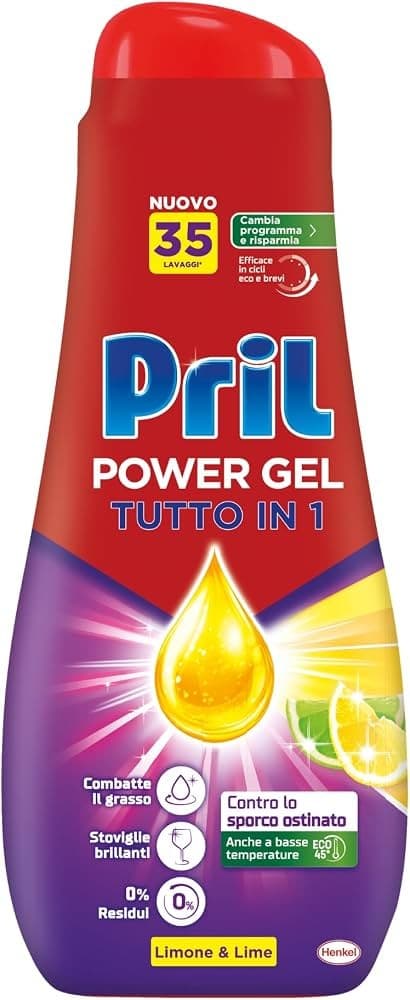 Pril All in One detersivo per lavastoviglie gel, 1.872 lt – Coop