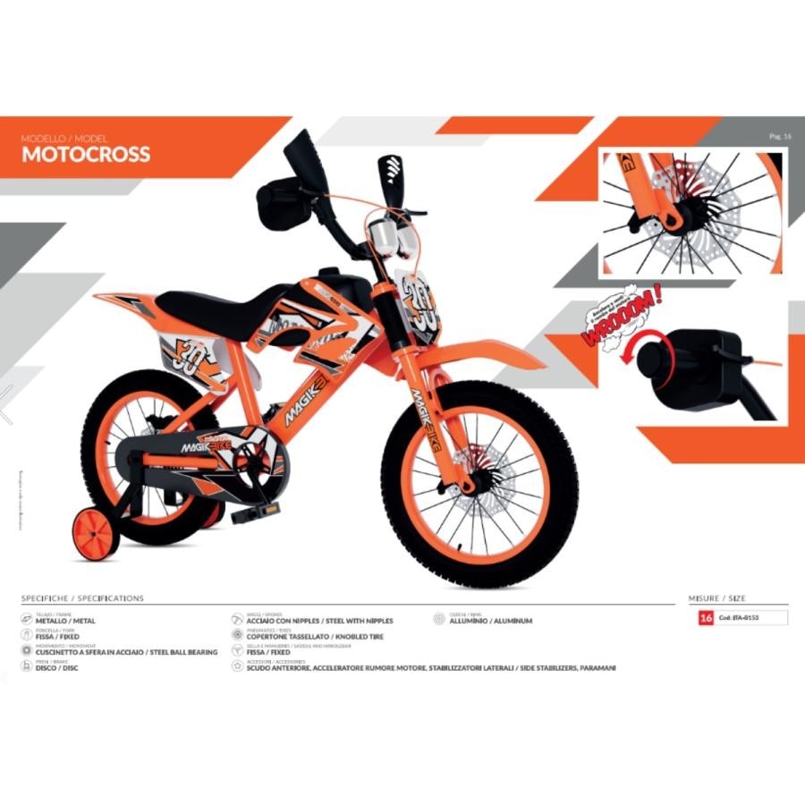 Bici Motocross 16" MAGIKBIKE - Offerta nel negozio Iper La grande i