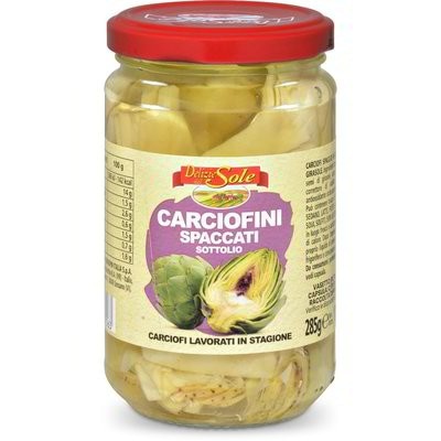 D'Sole carciofini spaccati sottolio 285 g in offerta da Eurospin