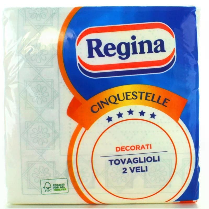Tovaglioli Cinquestelle 43 pezzi, 2 veli, 38 x 38 cm REGINA in offerta da Iper La grande i