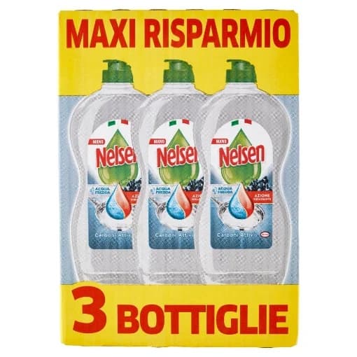 Nelsen detersivi piatti limone o carboni attivi, 850 ml x3 – Iper La grande i