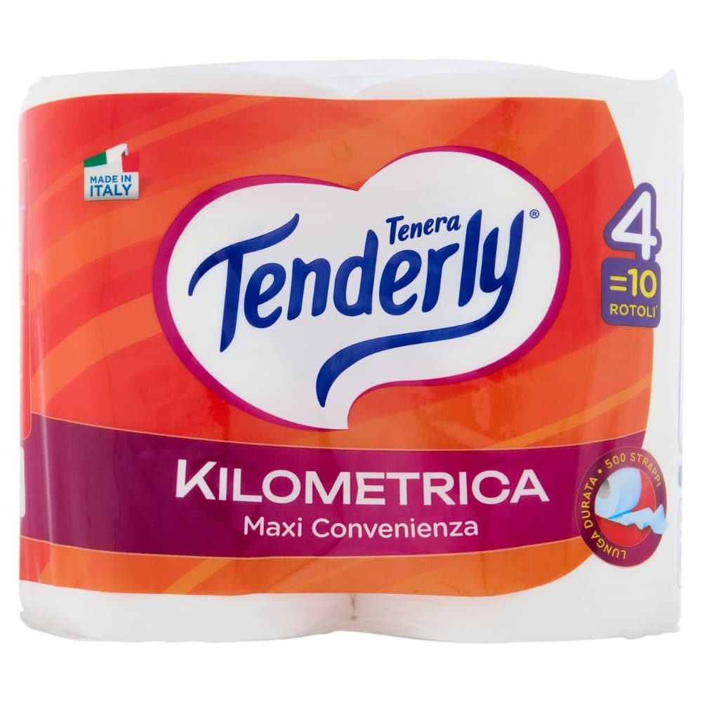 Tenderly kilometrica carta igienica, 4 rotoloni – Tigota