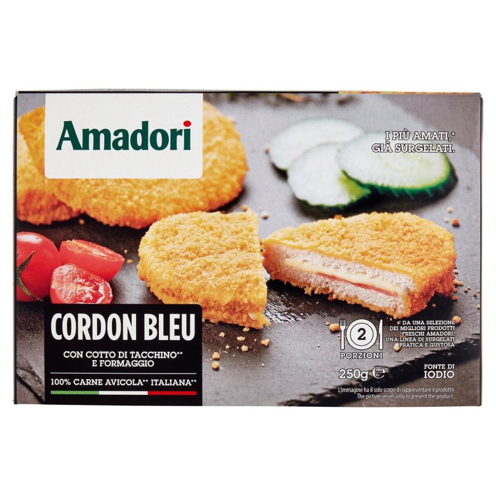 Cordon bleu surgelati Amadori conf. da 2, g 250 in offerta da Bennet