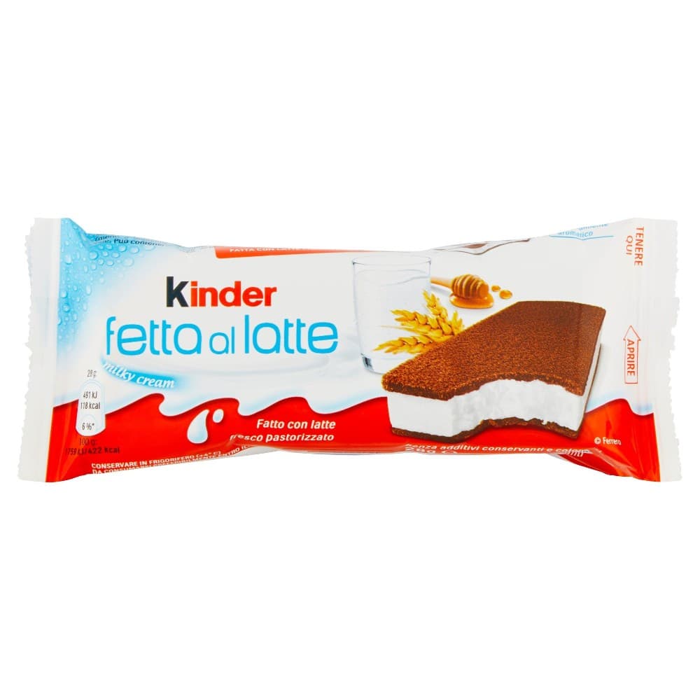 Kinder Fetta al Latte Ferrero, 5x28 g Kinder Ferrero – Il Gigante