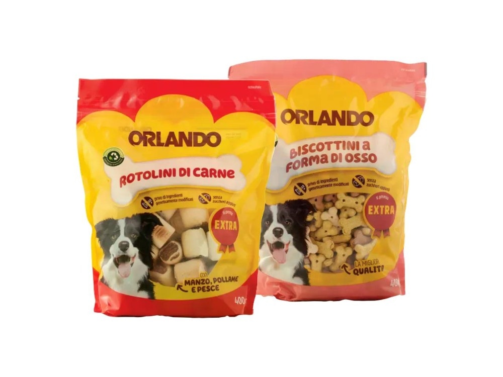Orlando Biscotti cane 500 g confezione in offerta da Lidl