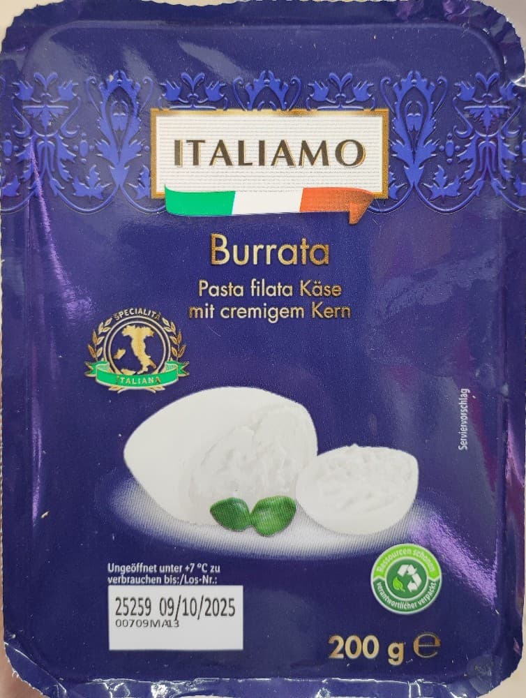 Burrata, 2x200 g Italiamo – Lidl