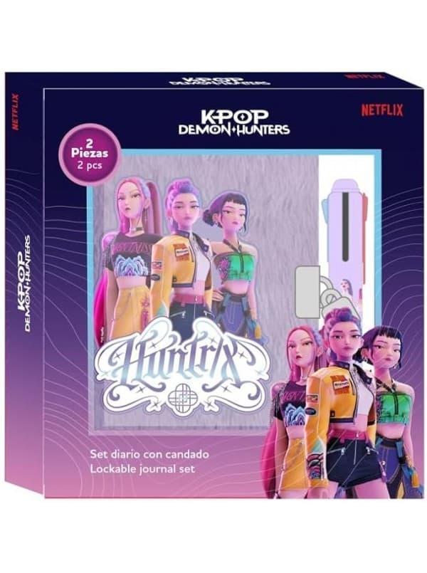 K-Pop Demon Hunters Set Diario con Lucchetto e Penna – Carrefour