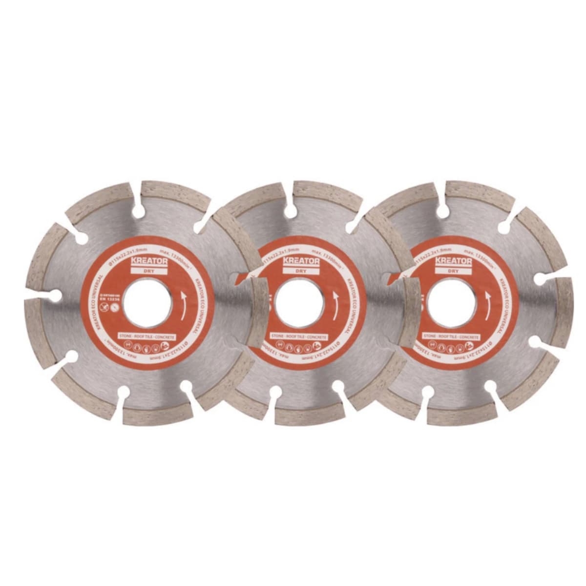 Set 3 dischi da smerigliare, 115 mm – Il Gigante