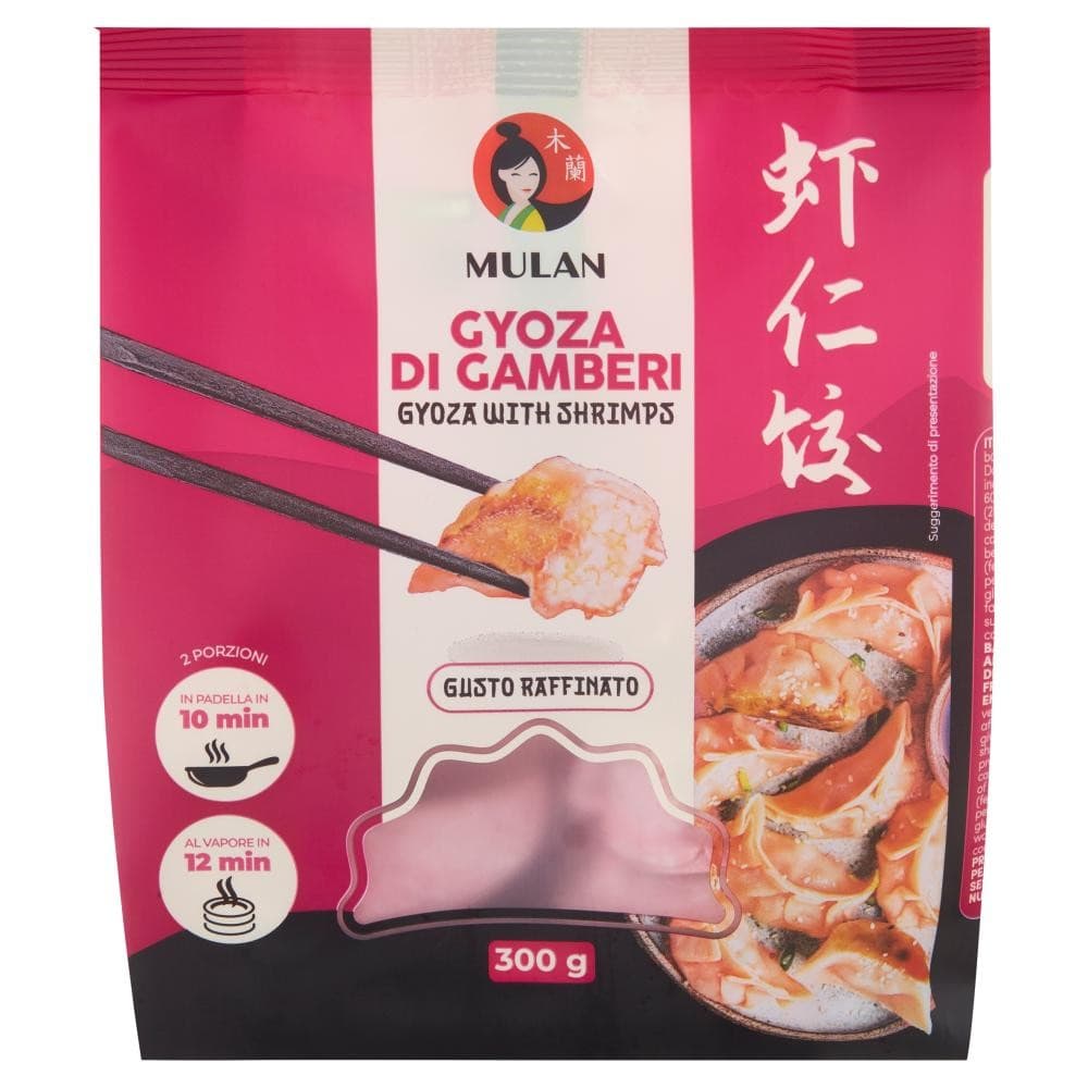 Mulan Gyoza di gamberi gusto raffinato o mini involtini primavera surgelati, 300 g – Bennet