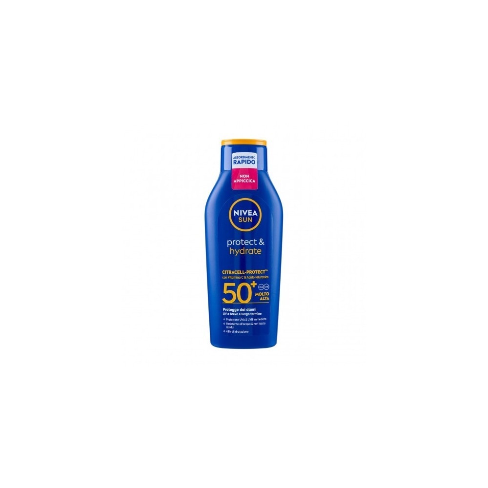 Lozione Solare Protect&Hydrate SPF 50+ Nivea Sun 400 ml - Offerta nel negozio Carrefour
