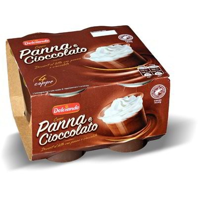 Coppa panna e cioccolato 4 x 115 g in offerta da Eurospin