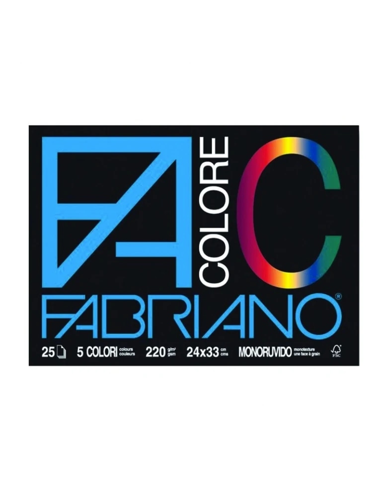 Fabriano blocco F4 colorato in offerta da Maury's