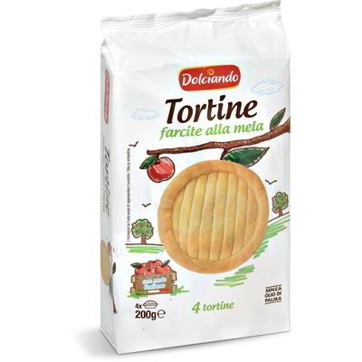 Tortine farcite alla mela 200 g Dolciando in offerta da Eurospin