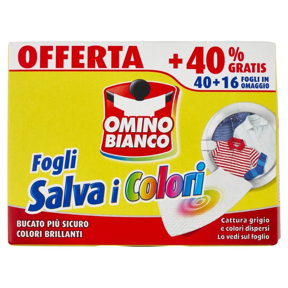 Fogli Salva i Colori Omino Bianco x56 in offerta da Iper La grande i