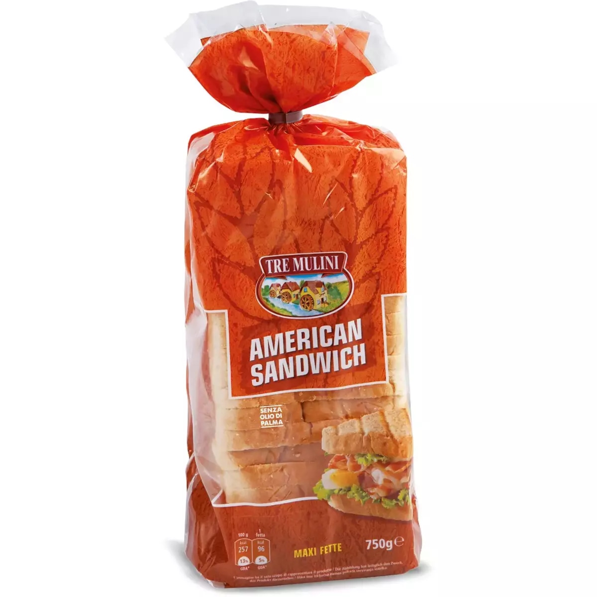 Tre Mulini pane American sandwich 750 g in offerta da Eurospin