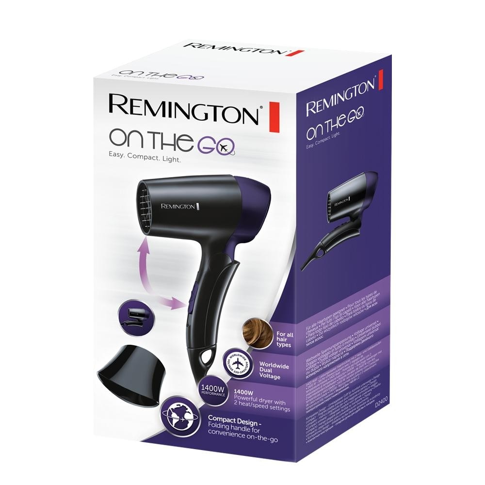 Asciugacapelli da Viaggio ON THE GO DI500 REMINGTON - Offerta nel negozio Euronics