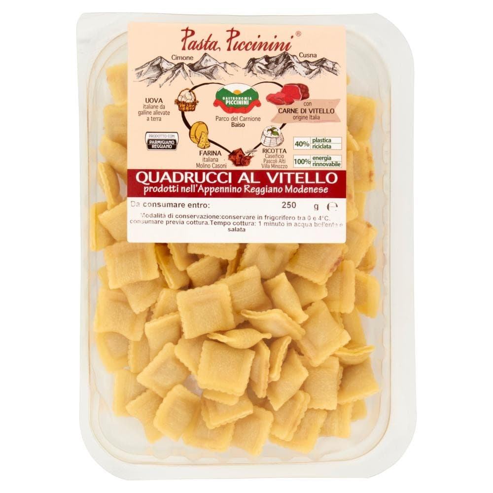 Quadrucci al Vitello Gastronomia, 250 g Piccinini – Coop