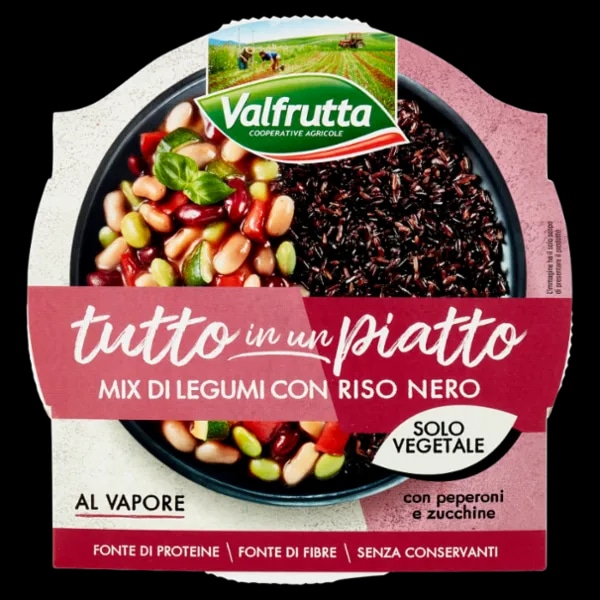 Mix Legumi e Riso Nero 280 g VALFRUTTA in offerta da Carrefour