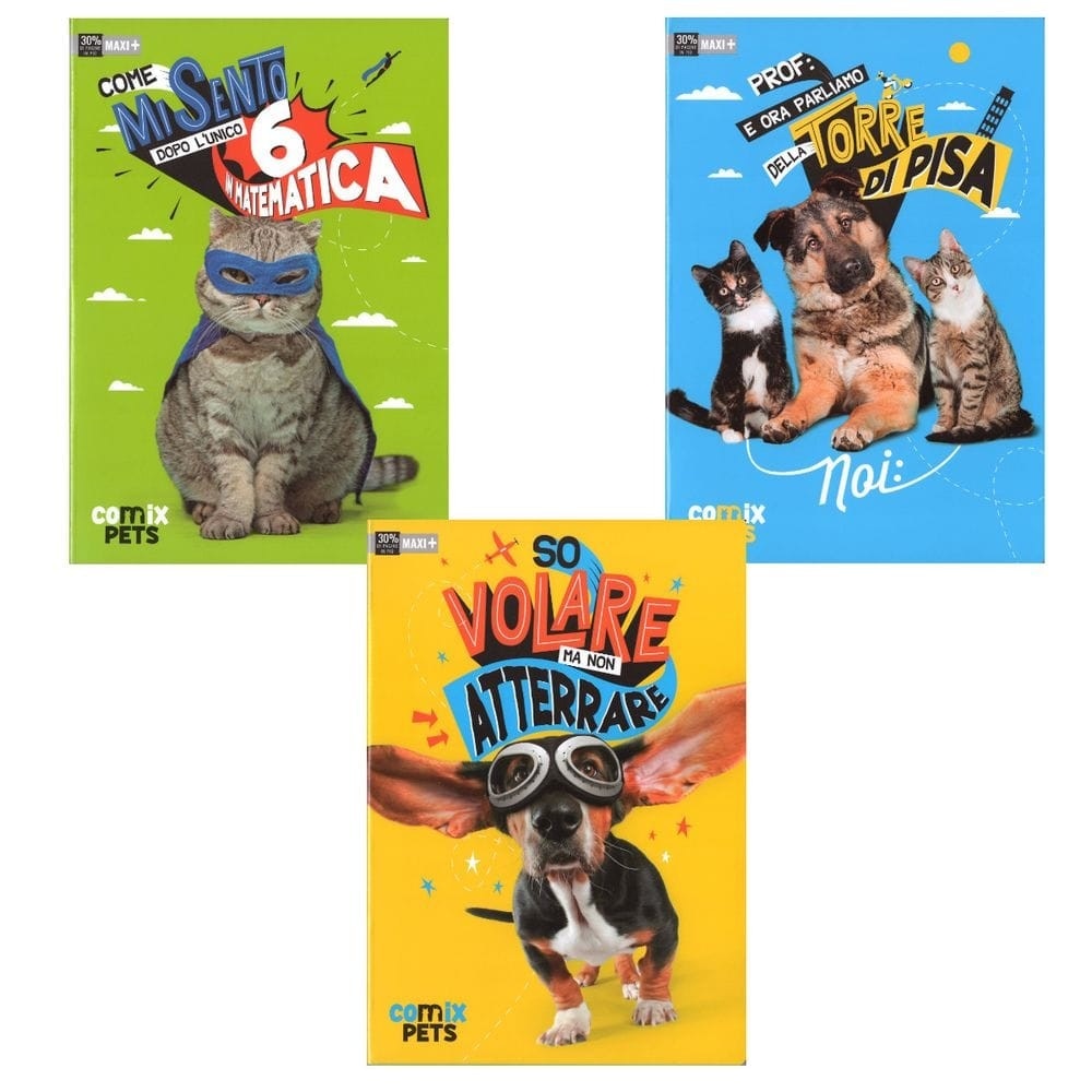 Comix Pets maxiquaderno 18 fogli + 1, 100 g in offerta da Coop