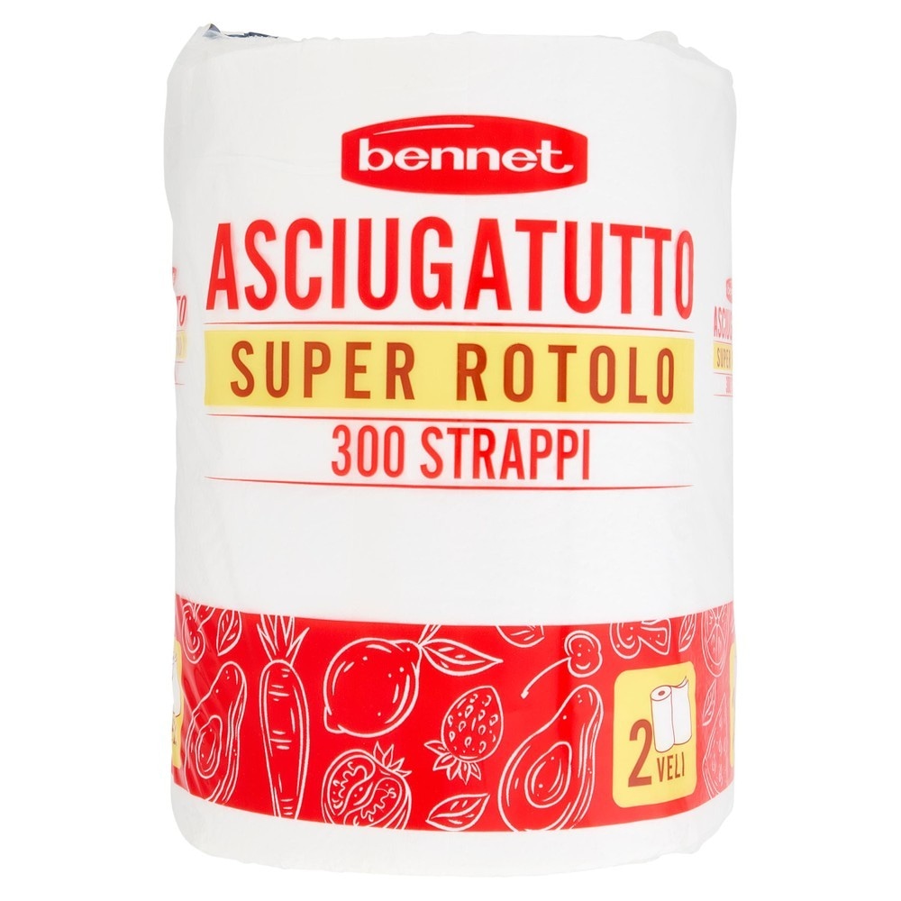Maxiasciugatutto Bennet 2 veli, conf. da 300 strappi - Offerta nel negozio Bennet