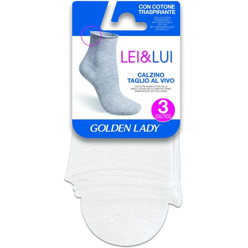 Calzino taglio vivo Golden Lady, 3 pezzi – Panorama