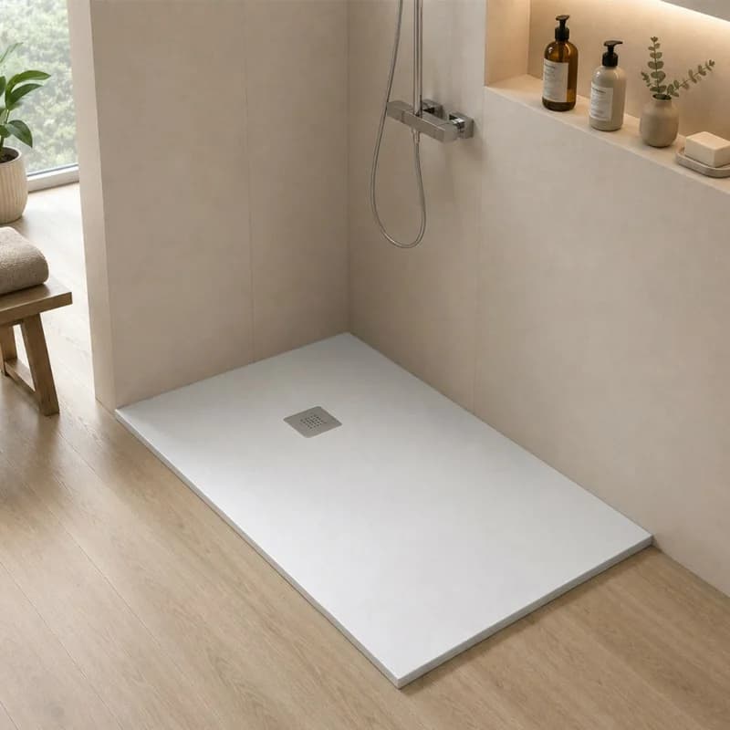 Piatto doccia effetto pietra, 70x120 cm - Sp. 2,8 cm – Leroy Merlin