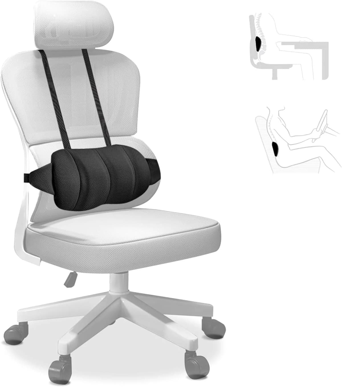 Supporto lombare regolabile per auto o ufficio – Il Gigante