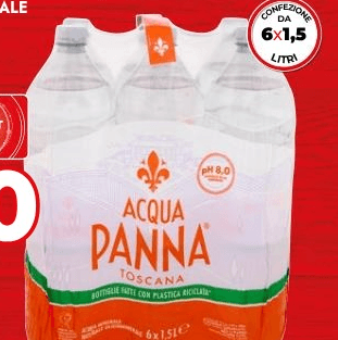 Acqua Panna acqua minerale naturale 9 L in offerta da Bennet