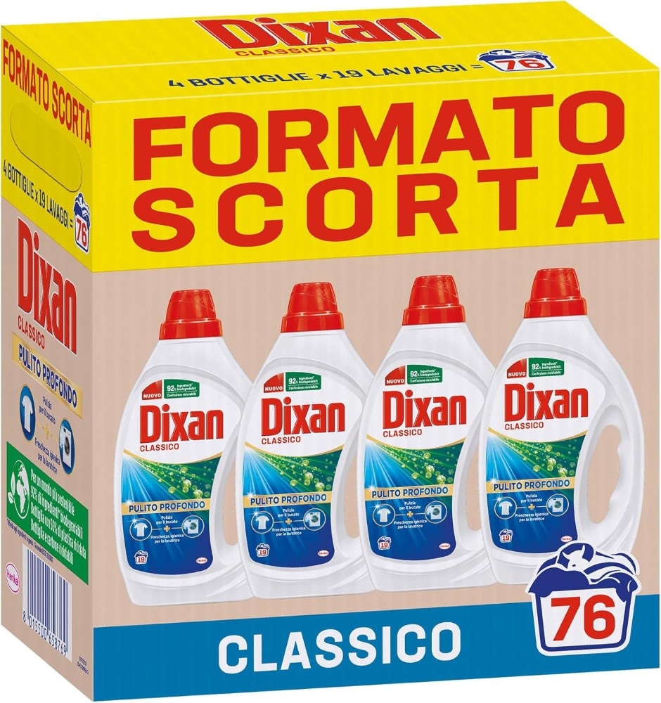 Detersivo liquido per lavatrice Dixan Classico 76 lavaggi in offerta da Iper La grande i
