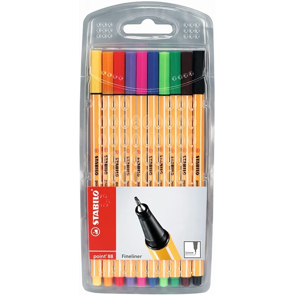 Pennarelli Point 88 Fineliner 10 pezzi STABILO in offerta da Iper La grande i