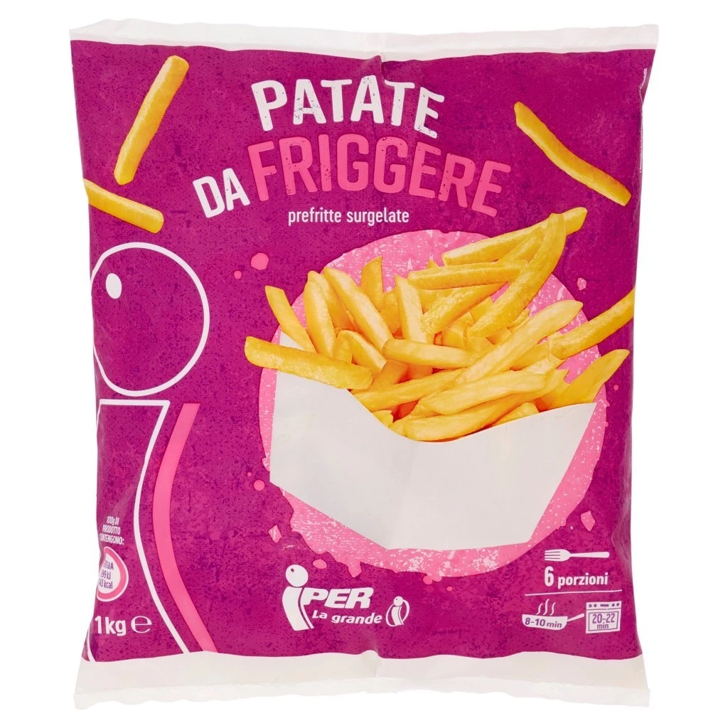 Patate da friggere prefritte 1 kg Iper in offerta da Iper La grande i