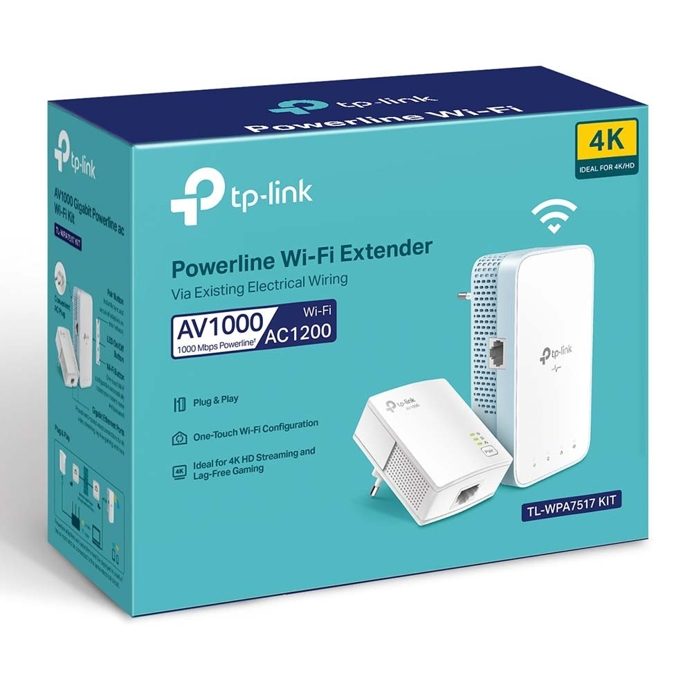 TP-Link Powerline KIT TL-WPA7517 KIT AV1200 + Wi-Fi AC1200 in offerta da MediaWorld