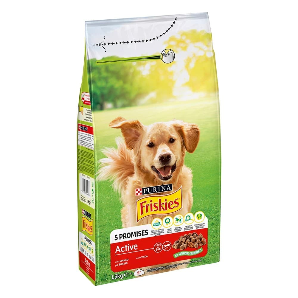 Crocchette per cani 5 Promises Friskies balance o active, Kg 3 – Panorama