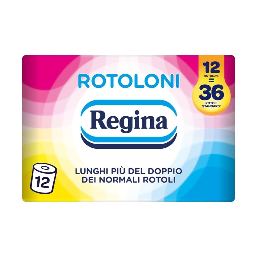 Carta igienica Rotoloni Regina 2 veli 12 rotoli in offerta da Iper La grande i