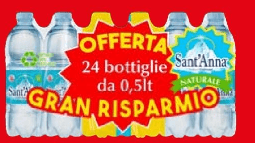 Sant'Anna acqua minerale naturale 24x 0,5 l in offerta da Lidl